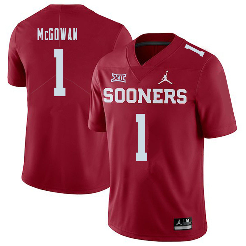 Jordan Brand Men #1 Seth McGowan Oklahoma Sooners College Football Jerseys Sale-Crimson - Click Image to Close